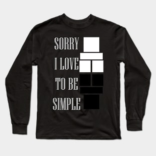 simplicity Long Sleeve T-Shirt